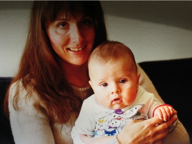 Me with Matthew at home